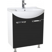 Тумба под раковину Bellezza Альфа 65 прямая черная