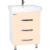 Тумба под раковину Bellezza Рокко 60 с 3 ящиками бежевая Н (ТИГОДА)