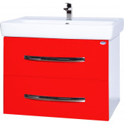 Тумба под раковину Bellezza Рокко 60 с 2 ящиками красная Н (ТИГОДА)