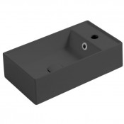 Раковина Simas AG50 antracite matt*1 50х27 правая антрацит матовый