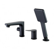 Смеситель на борт ванны Lemark Bronx LM3745BL черный матовый