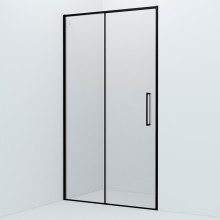 Душевая дверь Iddis Slide SLI6BS1i69 110 черный/прозрачное