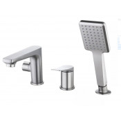 Смеситель на борт ванны Lemark Bronx LM3745GM графит