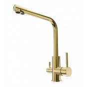 Смеситель для кухни Lemark Expert LM5061G с подключением к фильтру золото
