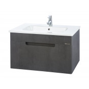 Тумба под раковину Bellezza Сириус 80 с 1 ящиком серый (пленка ПВХ)
