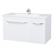 Тумба под раковину Bellezza Альдо 80 с 1 ящиком + дверь белый