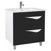 Тумба Bellezza Лоренцо 80 с 2 ящиками черная