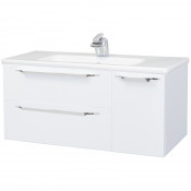 Тумба под раковину Bellezza Луиджи 100 с 2 ящиками + дверь белый