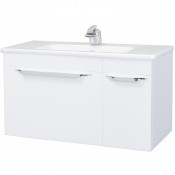 Тумба под раковину Bellezza Альдо 100 с 1 ящиком + дверь белый