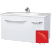 Тумба под раковину Bellezza Альдо 100 с 1 ящиком + дверь красный