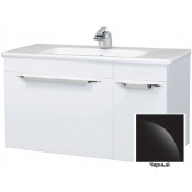 Тумба под раковину Bellezza Альдо 100 с 1 ящиком + дверь черный