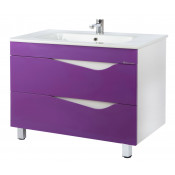 Тумба под раковину Bellezza Эйфория 105 с 2 ящиками фиолетовый (ОСКАР)