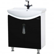 Тумба под раковину Bellezza Лагуна 65 прямая черная