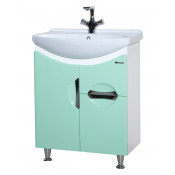 Тумба под раковину Bellezza Лагуна 65 с 1 ящиком салатовый