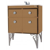 Тумба с раковиной Bellezza LUSSO (ЛУССО) 80, напольная, цвет - золото