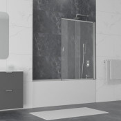 Шторка для ванной RGW Screens SC-40 100 телескопическая