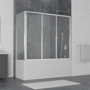 Шторка для ванной RGW Screens SC-81 160x75 (RGW SC-41+RGW Z-52) Шиншила