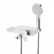 Смеситель для ванны Lemark Unibox LM6914CW белый/хром