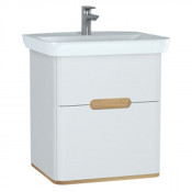 Тумба с раковиной подвесная Vitrа Sento 60821 65 белый