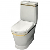 Унитаз напольный Creavit Antik AN360-11CB00E-AD00+бачок AN410-00CB00E-AD00 декор золото