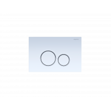 Панель смыва Aquatek KDI-0000015 (005A) Белая ободок хром (клавиши круглые)
