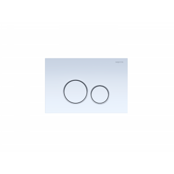 Панель смыва Aquatek KDI-0000015 (005A) Белая ободок хром (клавиши круглые)