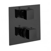 Смеситель для душа с термостатом Webert Pegaso PE970902560 черный матовый