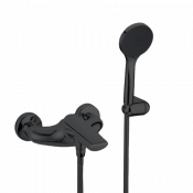 Смеситель для ванны Webert  Aria AI850102560 черный матовый/хром