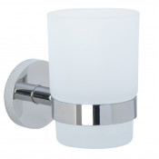 Стакан для зубных щеток Nofer Niza 16861.B стекло/хром