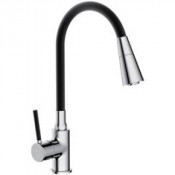 Смеситель для кухни Frap F4044 черный/хром