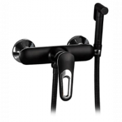 Гигиенический душ Frap F2049-6  чёрный /хром