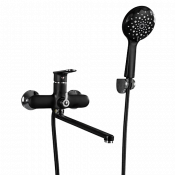 Смеситель для ванны Frap F2249-6 чёрный /хром