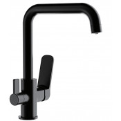 Смеситель для кухни Frap F4362 с подключением к фильтру черный
