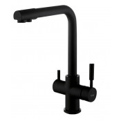 Смеситель для кухни Frap F4352-6 с подключением к фильтру черный