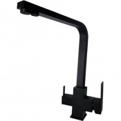 Смеситель для кухни Frap F43802-6 с подключением к фильтру черный матовый