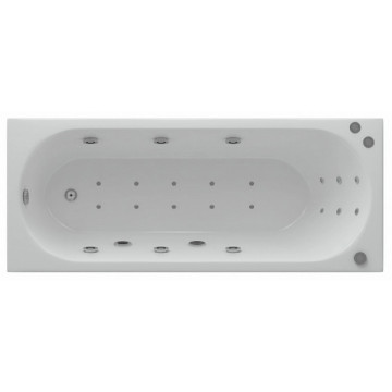 Акриловая ванна Aquatek Оберон OBR180-0000004 180х80 с гидромассажем и фронтальным экраном