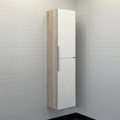 Шкаф-колонна Comforty Мерано 35 00-00008479 белый/дуб дымчатый