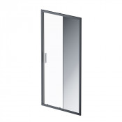 Душевая дверь Am.Pm Gem Solo W90G-100-1-195BMir 100 черный матовый/зеркальное