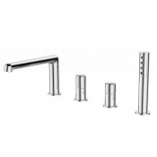 Смеситель на борт ванны BelBagno Uno UNO-BVD4-CRM хром