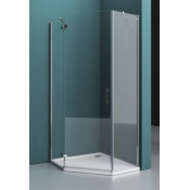 Душевой угол BelBagno Kraft KRAFT-P-1-80-C-Cr-L 80х80 хром/прозрачное