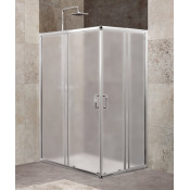 Душевой уголок BelBagno Unique UNIQUE-AH-2-100/115-75/90-P-Cr 100x75 хром/рифленое