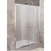 Душевая дверь BelBagno Unique UNIQUE-BF-2-150/180-P-Cr 150 хром/рифленое