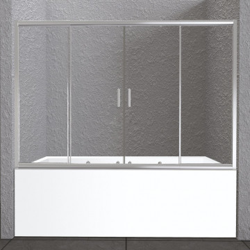 Штора для ванной BelBagno Unique UNIQUE-VF-2-150/180-140-C-Cr 150 хром/прозрачное