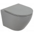 Унитаз подвесной Belbagno Colorato BB062CHR-GR/BB062SC-GR серый матовый