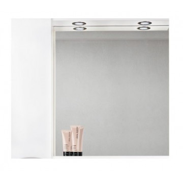 Зеркальный шкаф BelBagno Marino MARINO-SPC-900/750-1A-BL-P-L с подсветкой bianco lucido