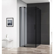 Душевой уголок Cezares Slider SLIDER-AH-1-100-100/110-GRIGIO-NERO 100х100/110 черный/серое