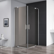 Душевой уголок Cezares Slider SLIDER-AH-2-90/100-100/110-BR-Cr 90/100х100/110 хром/бронзовое