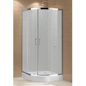 Душевой уголок Cezares Eco ECO-O-R-2-80-P-Cr 80х80 хром/рифленое