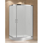 Душевой уголок Cezares Eco ECO-O-RH-2-100/80-P-Cr 100х80 хром/рифленое