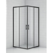 Душевой уголок Cezares Eco ECO-O-A-2-90-C-NERO 90х90 черный/прозрачное